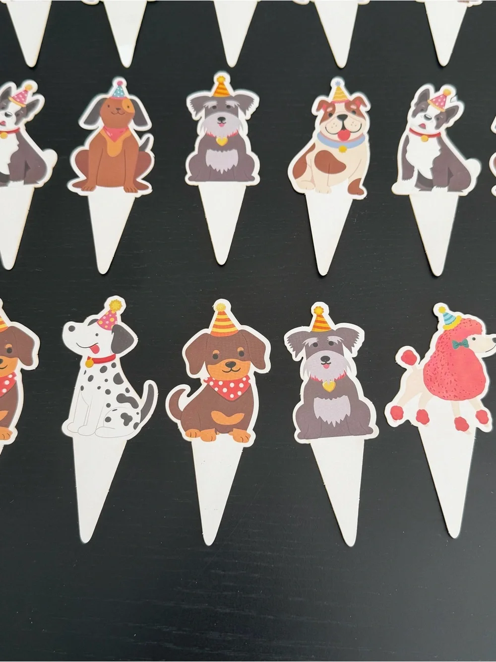 Dog Themed Birthday Party Decorations Cupcake Cake Toppers 24 Pc